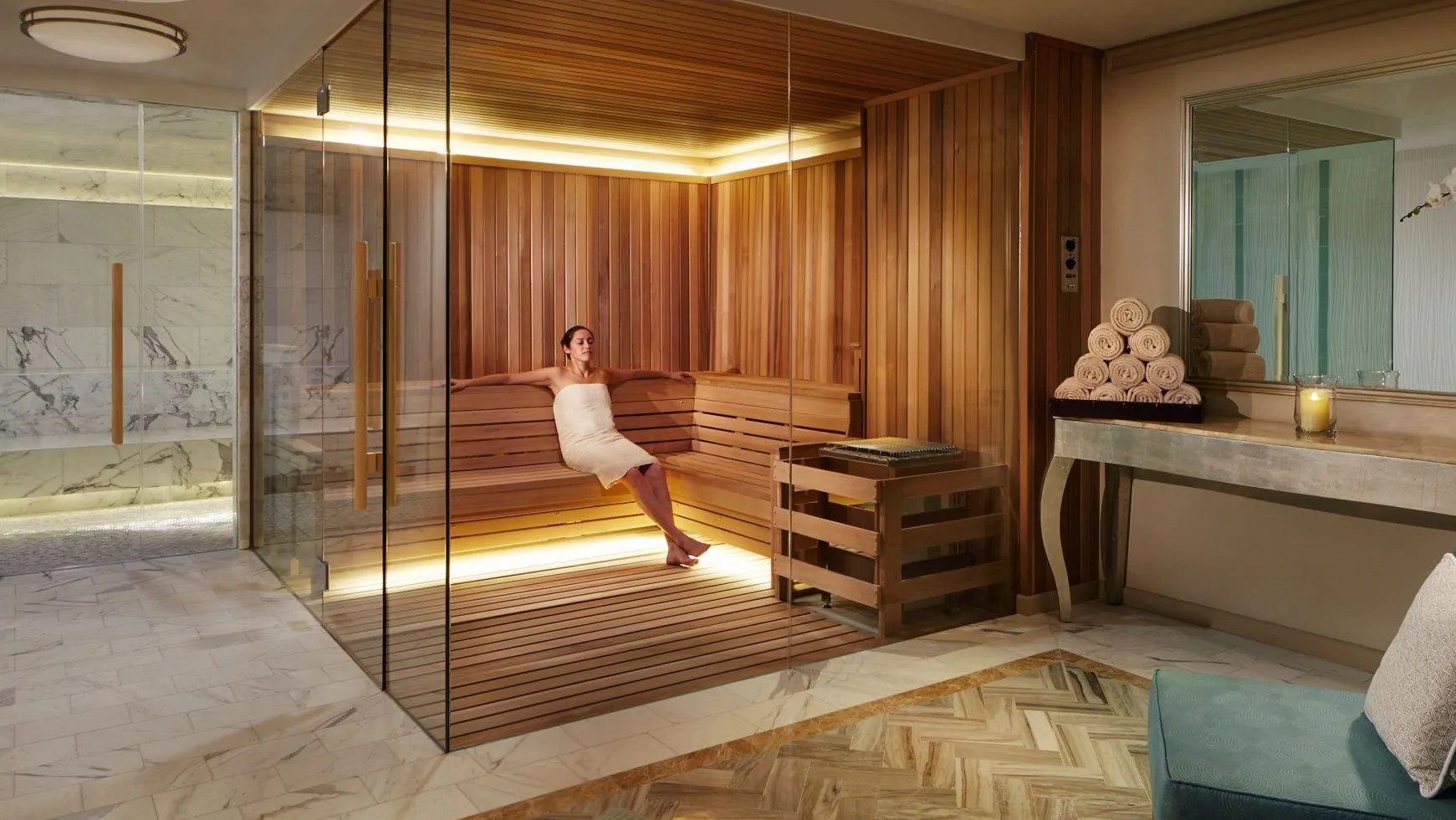 ritz carlton spa steam room